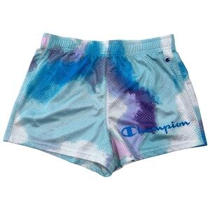 Champion Girls Mesh Watercolor Tie Dye Shorts